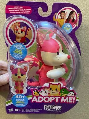 Strawberry Shortcake Bat Dragon Plush Toy - Pink & Cream